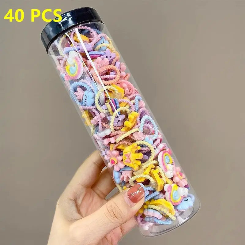 80PCS/40PCS/Bottle Elastic Hair