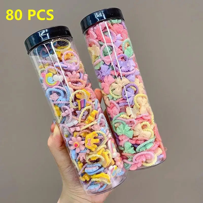 80PCS/40PCS/Bottle Elastic Hair